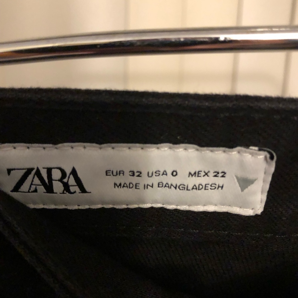 Zara Black Bootcut High-Rise Trousers - Picture 3 of 7